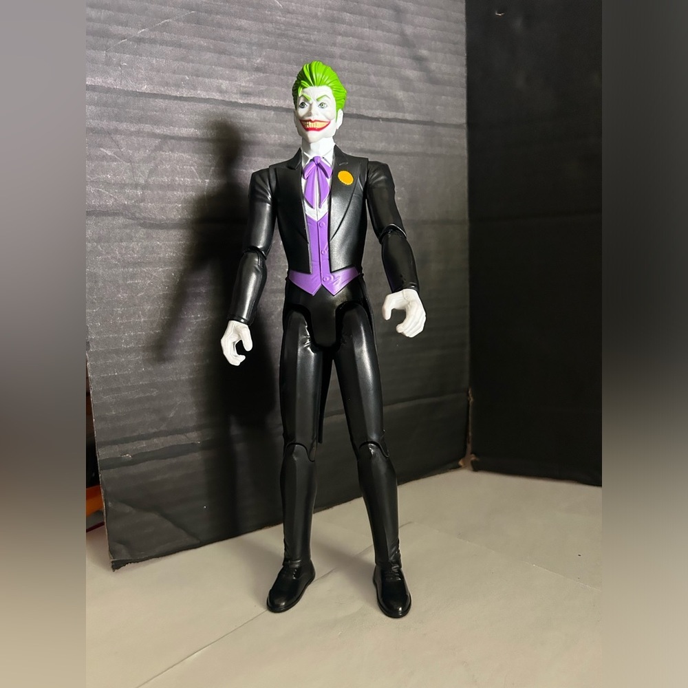 DC Comics Black Suit Joker 12" Action Figure Batman Villain 2014 Mattel Toy